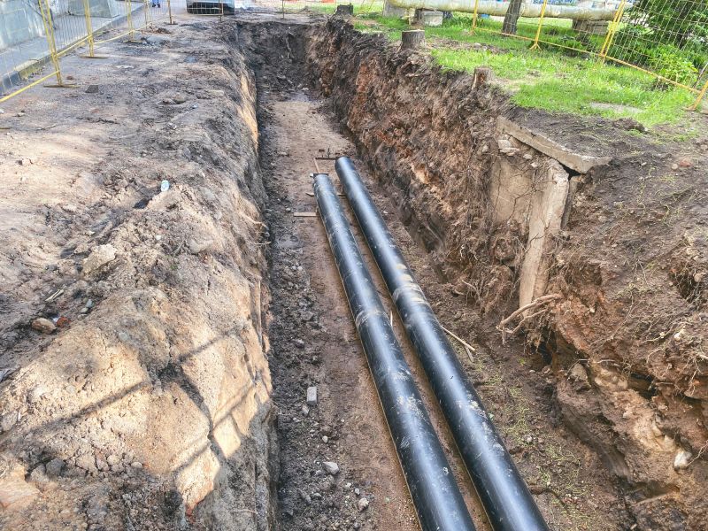Trenching for Water Pipes