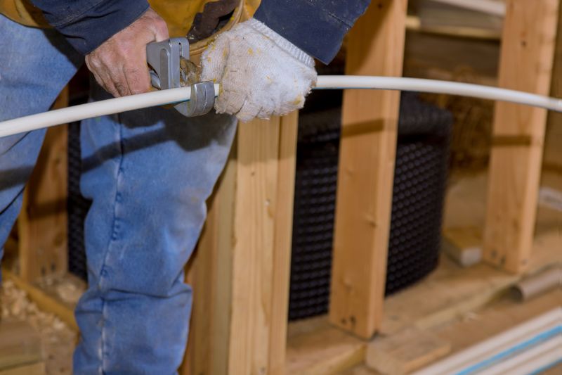 Water Pipe Installation in Summer